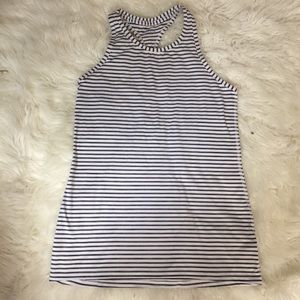 Athleta szz small Stripe Racer back stretch tank t